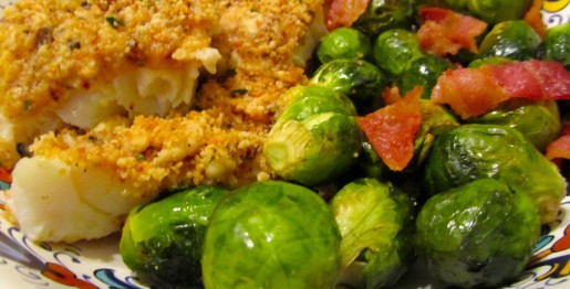 Paleo Roasted Brussels Sprouts with Bacon